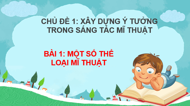 Giáo án điện tử Mĩ thuật 6 Kết nối tri thức Bài 1: Một số thể loại mĩ thuật | PPT Mĩ thuật 6