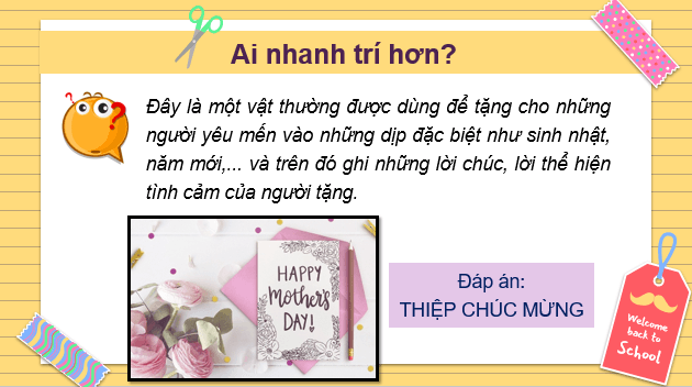 Giáo án điện tử Mĩ thuật 6 Kết nối tri thức Bài 10: Thiết kế thiệp chúc mừng | PPT Mĩ thuật 6