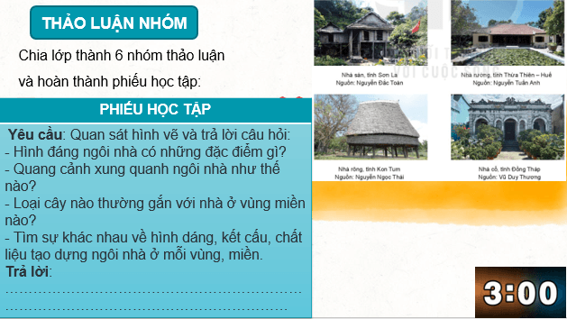 Giáo án điện tử Mĩ thuật 6 Kết nối tri thức Bài 3: Tạo hình ngôi nhà | PPT Mĩ thuật 6