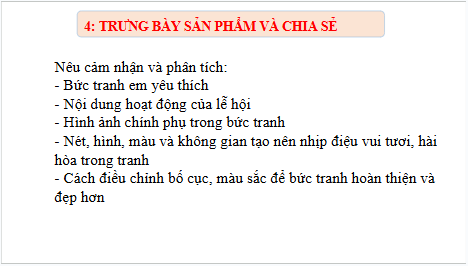 Giáo án điện tử Mĩ thuật 6 Chân trời sáng tạo Bài 4: Hội xuân quê hương | PPT Mĩ thuật 6