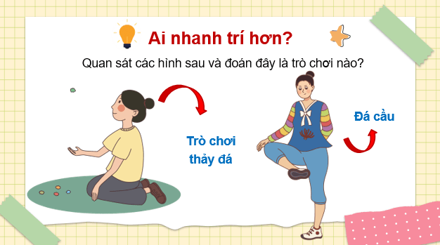 Giáo án điện tử Mĩ thuật 6 Kết nối tri thức Bài 9: Sáng tạo mĩ thuật với trò chơi dân gian | PPT Mĩ thuật 6