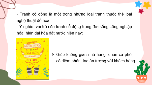 Giáo án điện tử Mĩ thuật 7 Kết nối tri thức Bài 12: Tranh cổ động | PPT Mĩ thuật 7