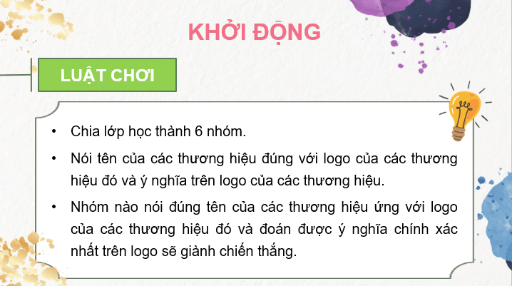 Giáo án điện tử Mĩ thuật 7 Kết nối tri thức Bài 6: Thiết kế logo | PPT Mĩ thuật 7