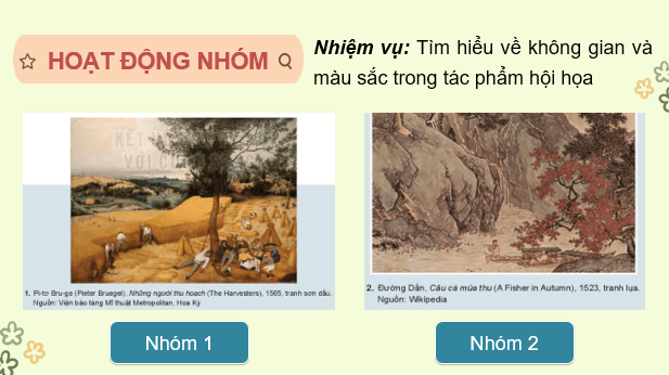 Giáo án điện tử Mĩ thuật 7 Kết nối tri thức Bài 7: Không gian trong tác phẩm hội hoạ thế giới thời kì trung đại | PPT Mĩ thuật 7