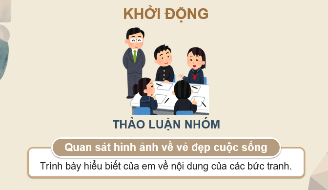 Giáo án điện tử Mĩ thuật 9 Kết nối tri thức Bài 1: Vẻ đẹp cuộc sống trong tác phẩm mĩ thuật | PPT Mĩ thuật 9