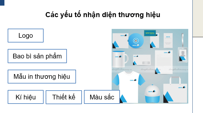 Giáo án điện tử Mĩ thuật 9 Kết nối tri thức Bài 8: Thiết kế hình ảnh nhận diện thương hiệu | PPT Mĩ thuật 9