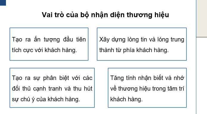 Giáo án điện tử Mĩ thuật 9 Kết nối tri thức Bài 8: Thiết kế hình ảnh nhận diện thương hiệu | PPT Mĩ thuật 9