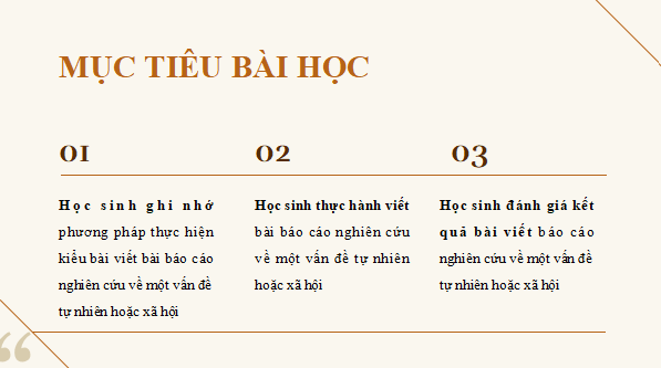Giáo án điện tử bài Viết báo cáo nghiên cứu về một vấn đề tự nhiên hoặc xã hội | PPT Văn 11 Cánh diều