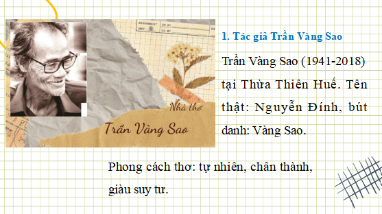 Giáo án điện tử bài Bài thơ của một người yêu nước mình | PPT Văn 12 Cánh diều
