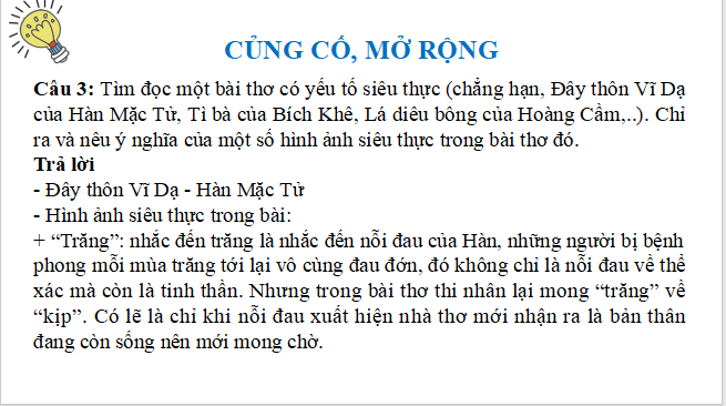 Giáo án điện tử bài Củng cố, mở rộng trang 59 | PPT Văn 12 Kết nối tri thức