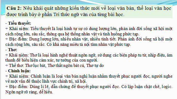 Giáo án điện tử bài Hệ thống hóa kiến thức đã học | PPT Văn 12 Kết nối tri thức