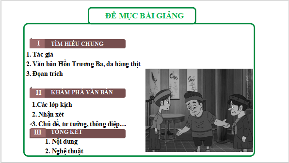 Giáo án điện tử bài Hồn Trương Ba, da hàng thịt | PPT Văn 12 Kết nối tri thức