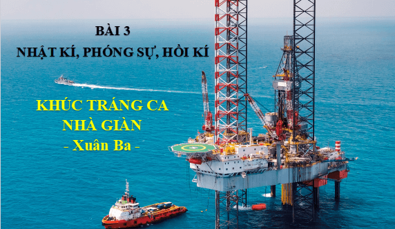 Giáo án điện tử bài Khúc tráng ca nhà giàn | PPT Văn 12 Cánh diều