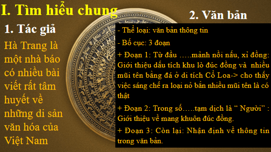 Giáo án điện tử bài Khuôn đúc đồng Cổ Loa: Nỏ thần không chỉ là truyền thuyết | PPT Văn 12 Chân trời sáng tạo
