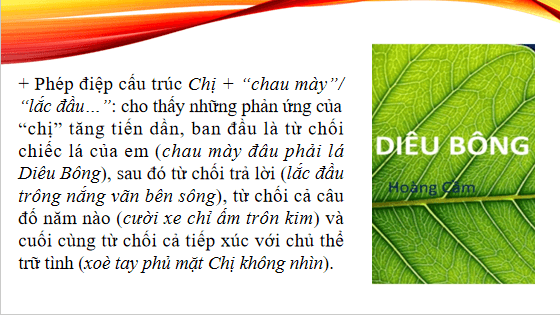 Giáo án điện tử bài Lá Diêu Bông | PPT Văn 12 Chân trời sáng tạo
