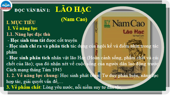 Giáo án điện tử bài Lão Hạc | PPT Văn 12 Chân trời sáng tạo