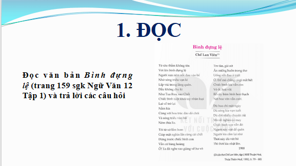 Giáo án điện tử bài Luyện tập và vận dụng | PPT Văn 12 Kết nối tri thức