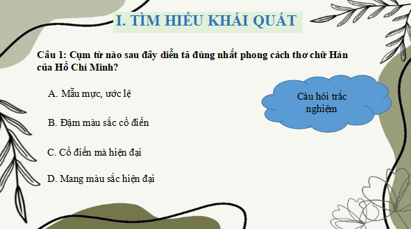 Giáo án điện tử bài Mộ, Nguyên tiêu | PPT Văn 12 Kết nối tri thức