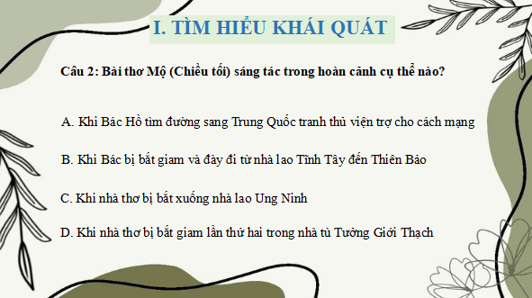 Giáo án điện tử bài Mộ, Nguyên tiêu | PPT Văn 12 Kết nối tri thức