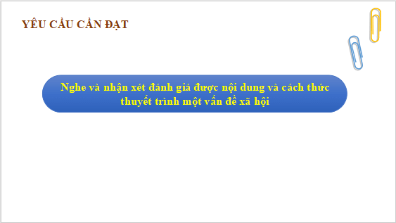 Giáo án điện tử bài Nghe thuyết trình một vấn đề xã hội | PPT Văn 12 Cánh diều