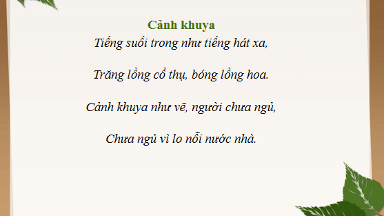 Giáo án điện tử bài Nguyên tiêu | PPT Văn 12 Chân trời sáng tạo
