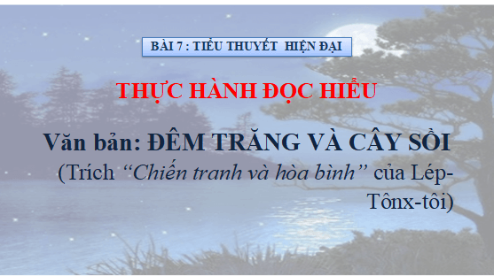 Giáo án điện tử bài Thiếu nữ và cây sồi già bên đường | PPT Văn 12 Cánh diều