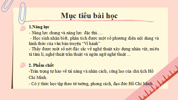 Giáo án điện tử bài Vi hành | PPT Văn 12 Cánh diều
