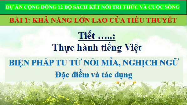 Giáo án điện tử bài Thực hành tiếng Việt trang 26 | PPT Văn 12 Kết nối tri thức