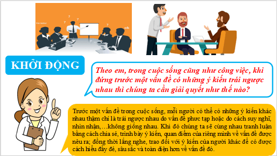 Giáo án điện tử bài Tranh luận về một vấn đề có những ý kiến trái ngược nhau | PPT Văn 12 Cánh diều