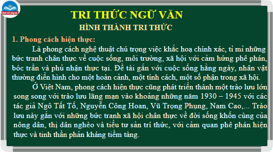 Giáo án điện tử bài Tri thức ngữ văn trang 29 | PPT Văn 12 Chân trời sáng tạo
