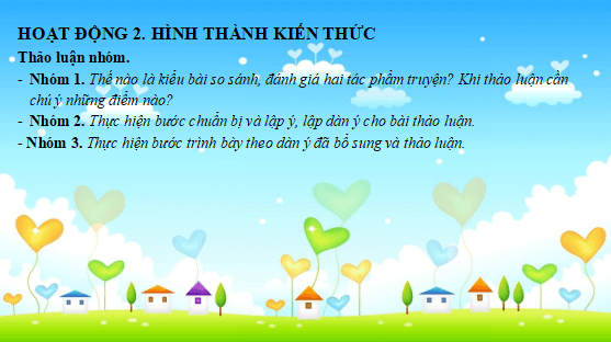 Giáo án điện tử bài Trình bày về so sánh, đánh giá hai tác phẩm truyện | PPT Văn 12 Cánh diều