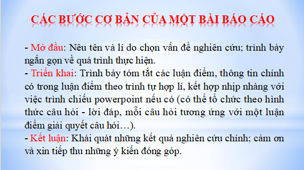 Giáo án điện tử bài Trình bày báo cáo kết quả nghiên cứu về một vấn đề tự nhiên hoặc xã hội | PPT Văn 12 Kết nối tri thức