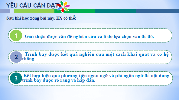 Giáo án điện tử bài Trình bày báo cáo kết quả nghiên cứu về một vấn đề tự nhiên hoặc xã hội | PPT Văn 12 Kết nối tri thức