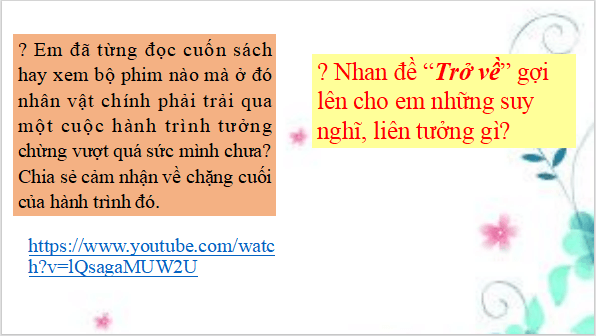 Giáo án điện tử bài Trở về | PPT Văn 12 Kết nối tri thức