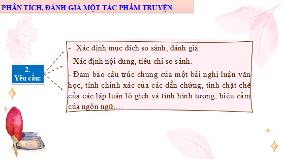 Giáo án điện tử bài Viết bài nghị luận so sánh, đánh giá hai tác phẩm truyện | PPT Văn 12 Cánh diều