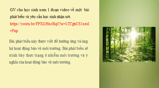 Giáo án điện tử bài Viết bài phát biểu trong lễ phát động một phong trào hoặc một hoạt động xã hội | PPT Văn 12 Cánh diều