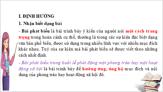 Giáo án điện tử bài Viết bài phát biểu trong lễ phát động một phong trào hoặc một hoạt động xã hội | PPT Văn 12 Cánh diều