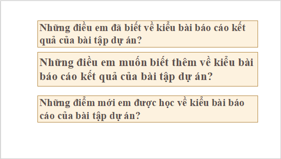 Giáo án điện tử bài Viết báo cáo kết quả của bài tập dự án | PPT Văn 12 Cánh diều
