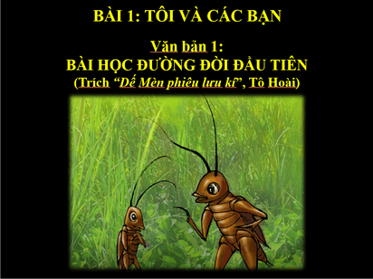 Giáo án điện tử Bài học đường đời đầu tiên | PPT Văn 6 Kết nối tri thức