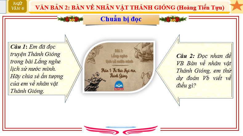 Giáo án điện tử bài Bàn về nhân vật Thánh Gióng | PPT Văn 6 Chân trời sáng tạo