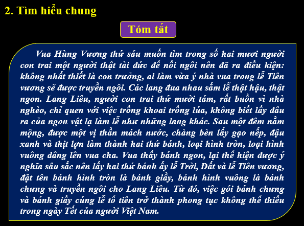 Giáo án điện tử bài Bánh chưng, bánh giầy | PPT Văn 6 Kết nối tri thức