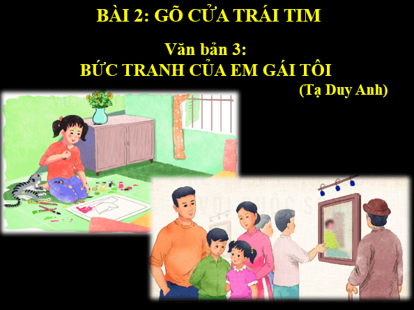 Giáo án điện tử bài Bức tranh của em gái tôi | PPT Văn 6 Kết nối tri thức