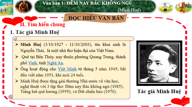 Giáo án điện tử bài Đêm nay Bác không ngủ | PPT Văn 6 Cánh diều