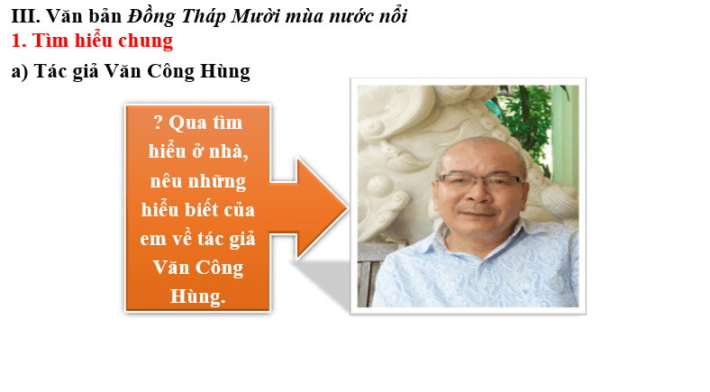 Giáo án điện tử bài Đồng Tháp Mười mùa nước nổi | PPT Văn 6 Cánh diều