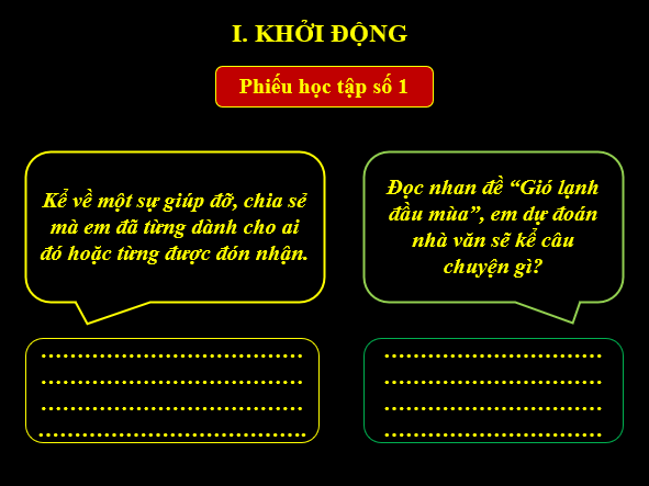 Giáo án điện tử bài Gió lạnh đầu mùa | PPT Văn 6 Kết nối tri thức