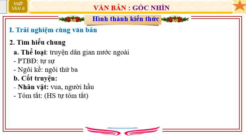 Giáo án điện tử bài Góc nhìn | PPT Văn 6 Chân trời sáng tạo