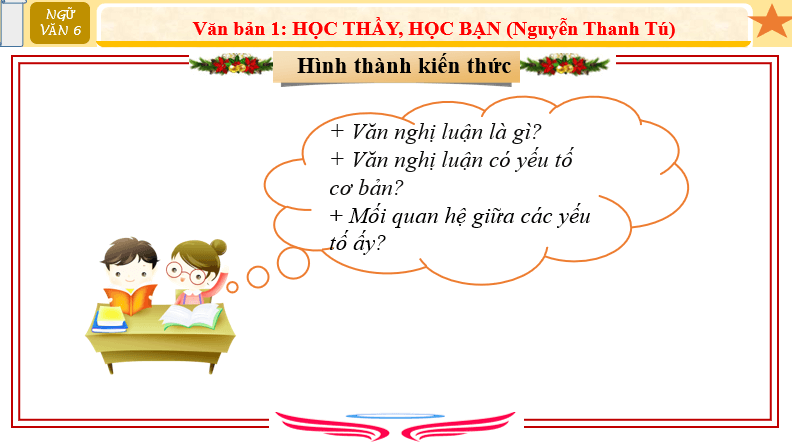 Giáo án điện tử bài Học thầy, học bạn | PPT Văn 6 Chân trời sáng tạo