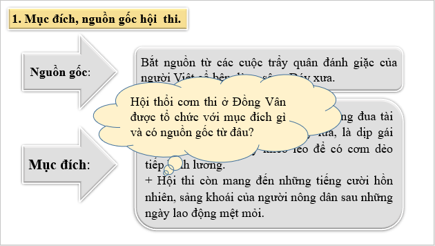 Giáo án điện tử bài Hội thổi cơm thi ở Đồng Vân | PPT Văn 6 Chân trời sáng tạo