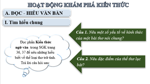 Giáo án điện tử bài Kiến thức ngữ văn trang 36 | PPT Văn 6 Cánh diều