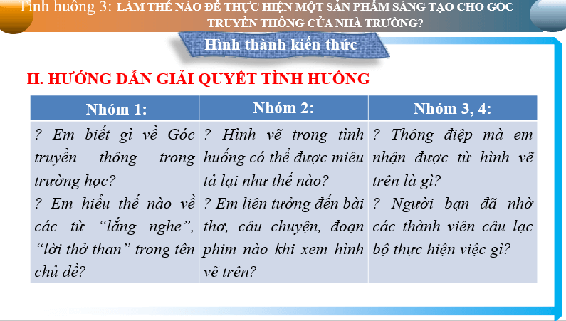 Giáo án điện tử bài Làm thế nào để thực hiện một sản phẩm sáng tạo cho Góc truyền thông của trường? | PPT Văn 6 Chân trời sáng tạo